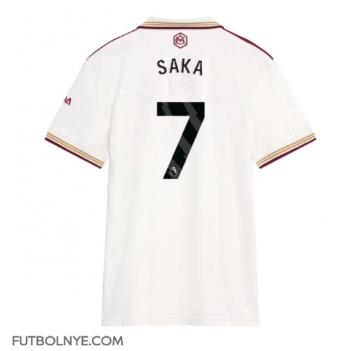 Camiseta Arsenal Bukayo Saka #7 Tercera Equipación para mujer 2025-26 manga corta